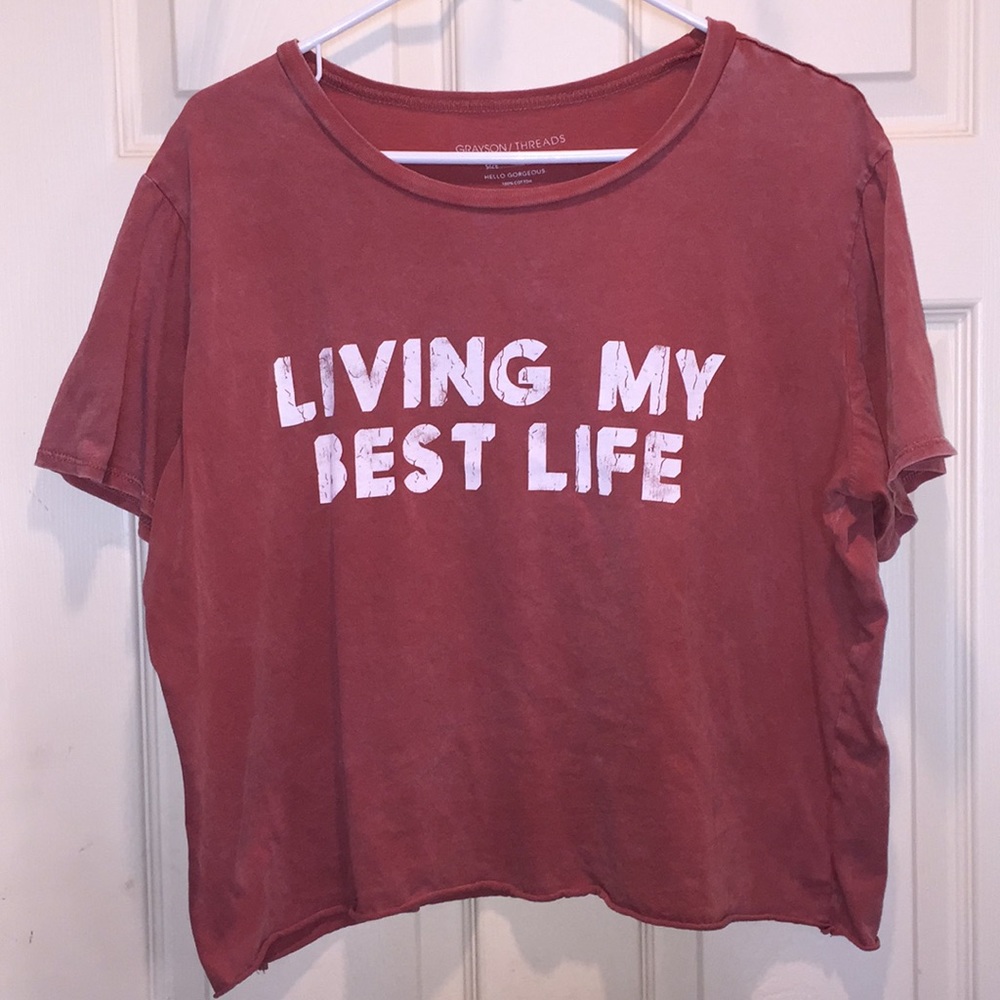 Grayson Thread Burnt Red Crop Top